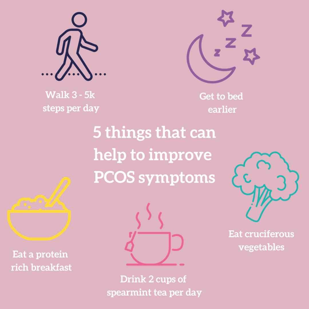 5 things to help improve PCOS symptoms