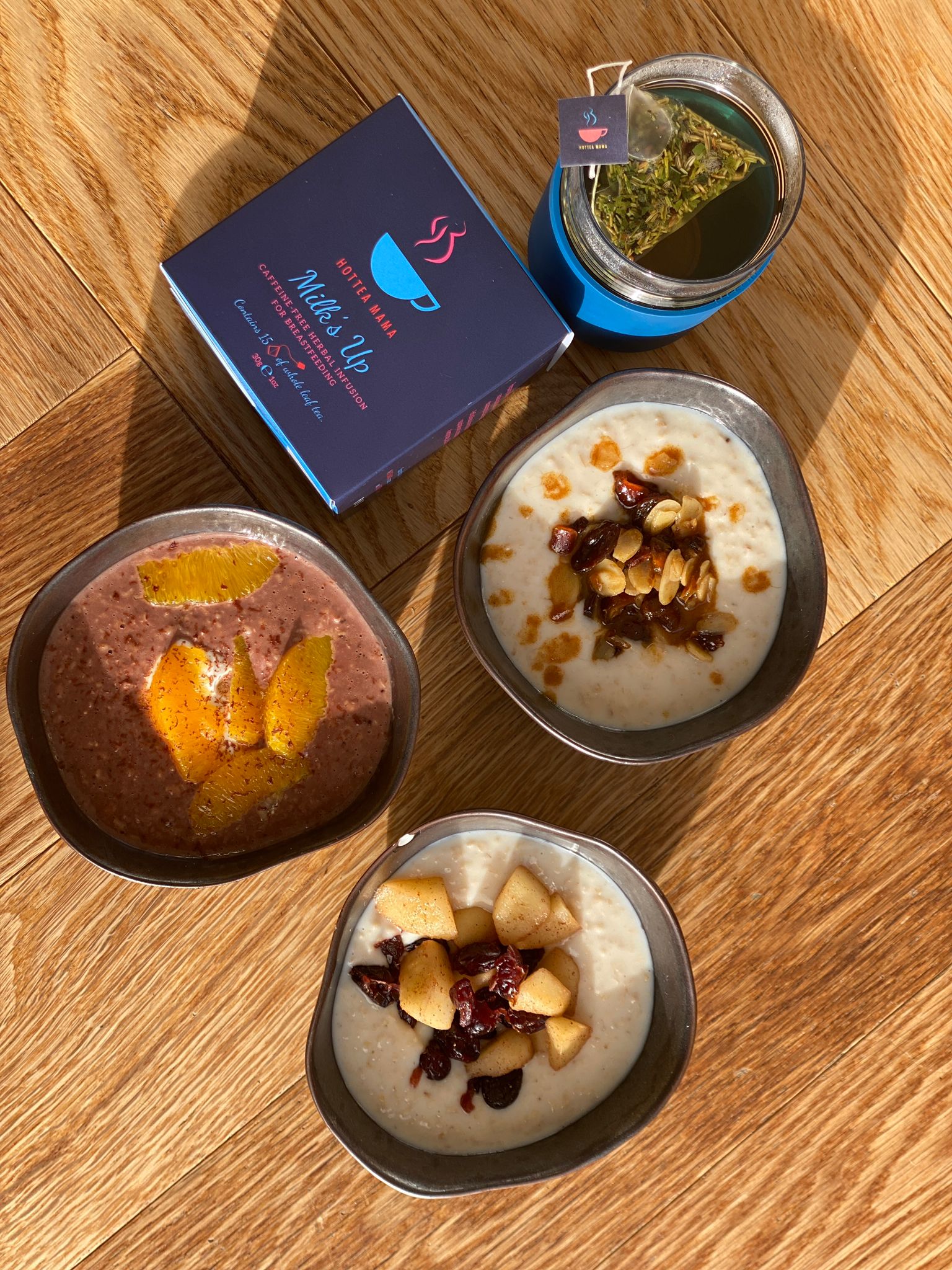 Milk's Up Christmas Porridge 3 Ways