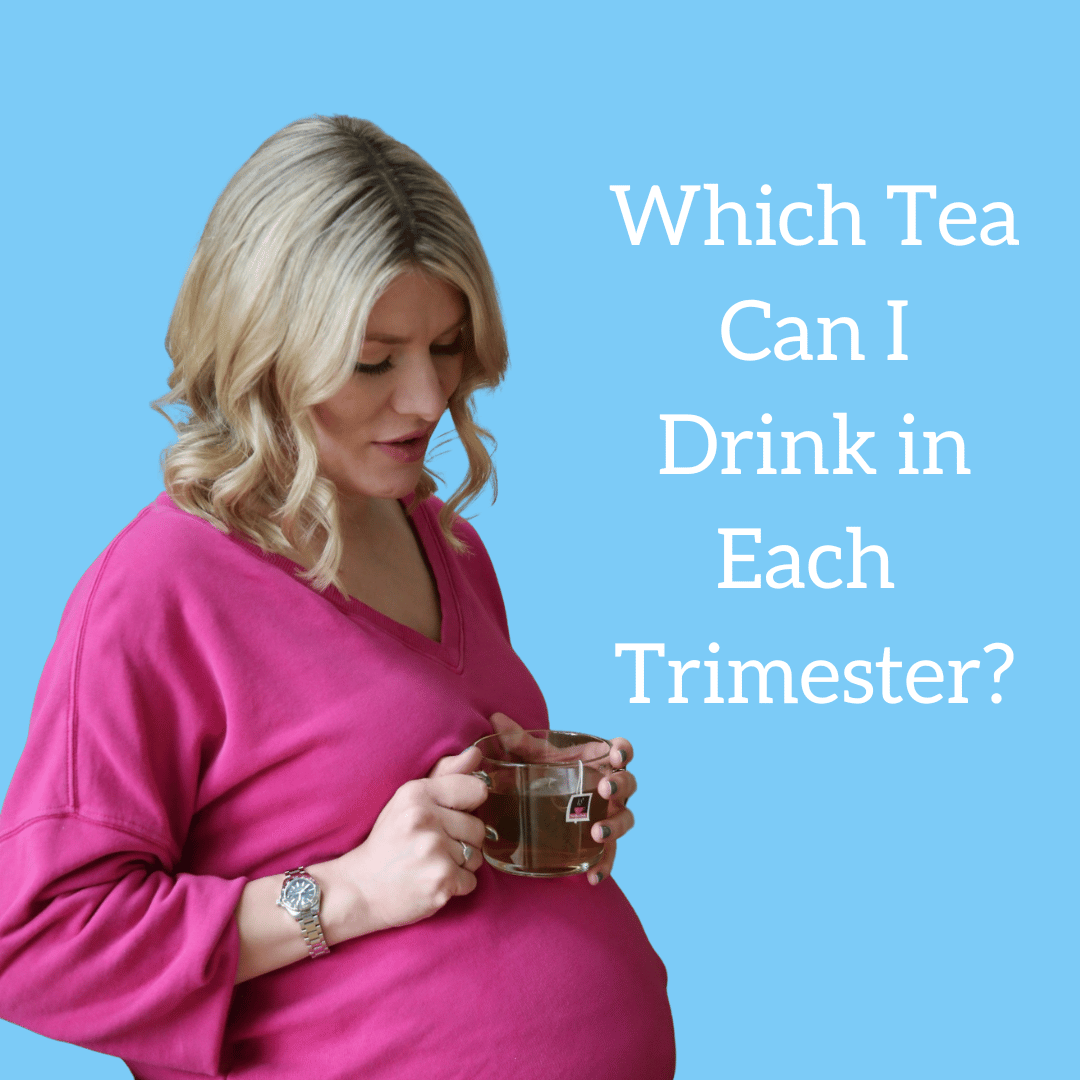 Image of a pregnant woman drinking pregnancy tea