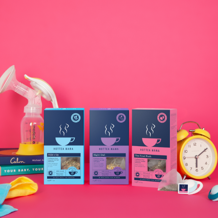 Imminent Mama Gift Set, Organic The Final Push Raspberry Leaf tea, Organic Night Owl soothing & calming tea, Milk's Up Breastfeeding support tea, breastfeeding tea, raspberry leaf tea, calming sleep tea