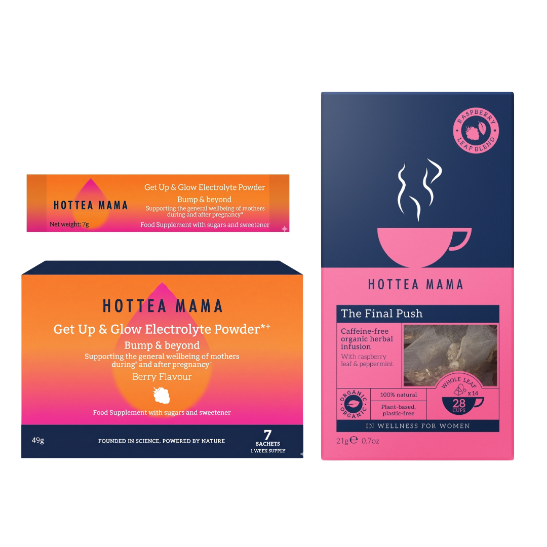 Image of HotTea Mama The Final Push Tea and Get Up & Glow Electrolyte Powder