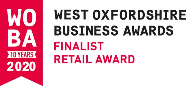 West Oxfordshire Business Awards Finalist in Retail Award logo