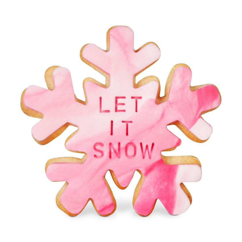 HotTea Mama Christmas Biscuit with Let It Snow imprint