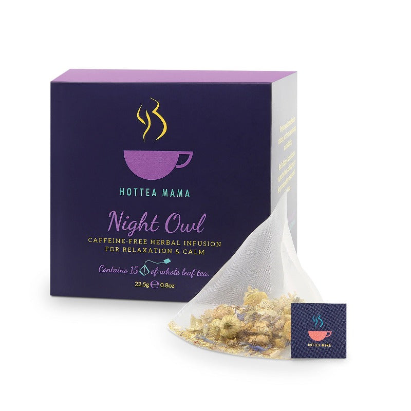 Night Owl wellness tea for relaxation and calm