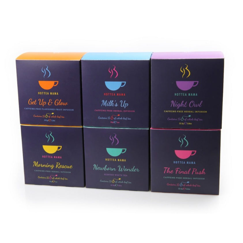 Ultimate mama gift set pack shot showing full range of herbal teas for pregnancy and motherhood